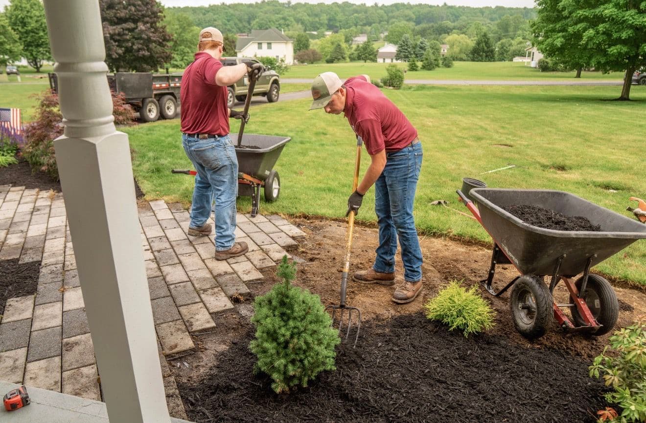 Project Fresh Mulch Install With Bed Prep and Weed Protection image