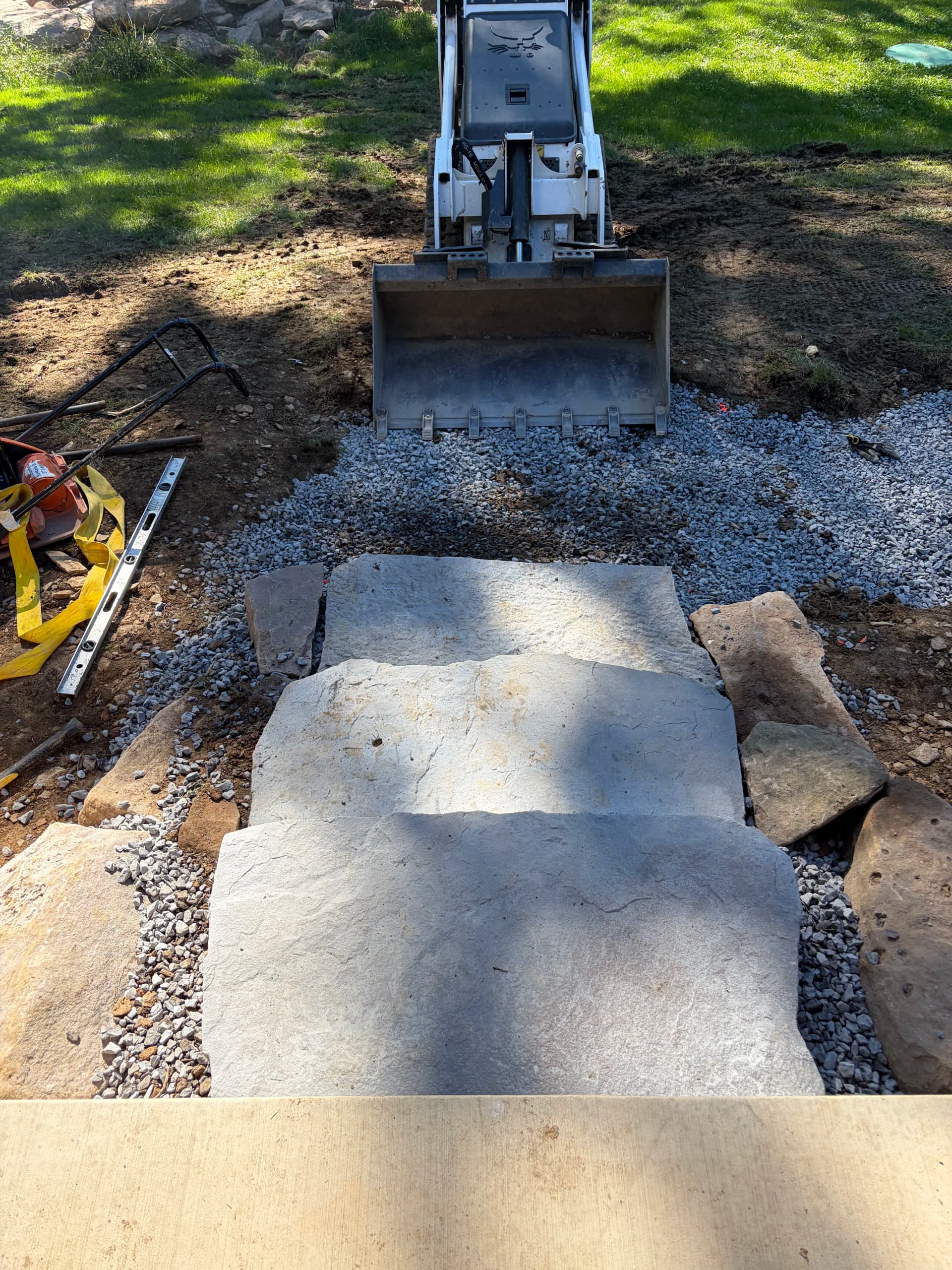 Natural Stone Steps Built Right From the Ground Up