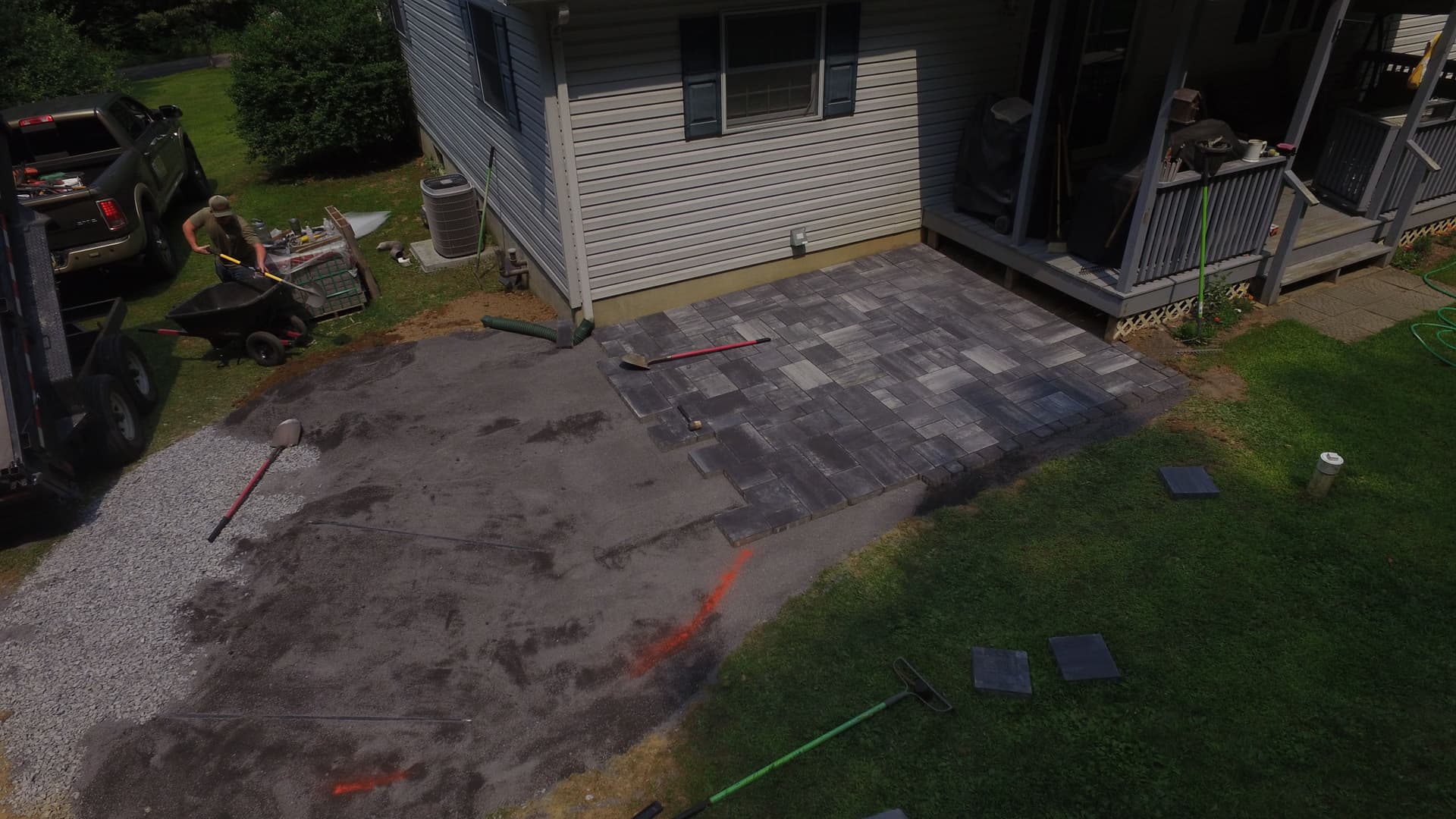 Gallery photos for Paver Patio With a Built-In Firepit Space Done Right: Image #2